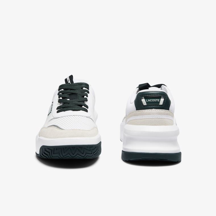 Lacoste Ace Lift Colourblock Læder Reflective Sneakers Hvide | mVagIFRw