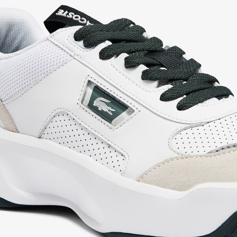 Lacoste Ace Lift Colourblock Læder Reflective Sneakers Hvide | mVagIFRw