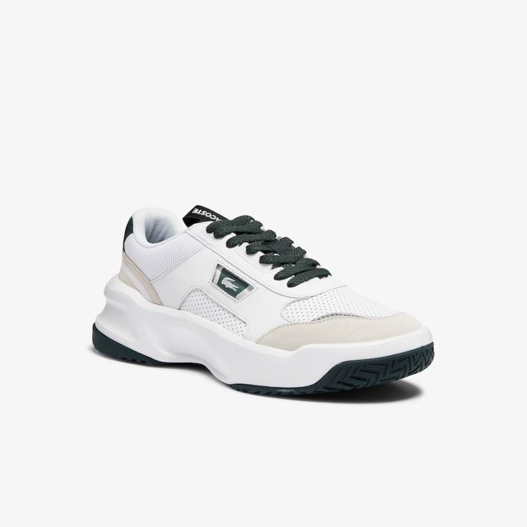 Lacoste Ace Lift Colourblock Læder Reflective Sneakers Hvide | mVagIFRw