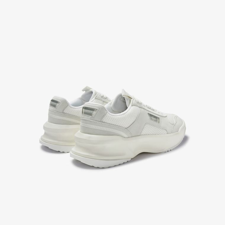 Lacoste Ace Lift Colourblock Læder Sneakers Beige | mcdy6XyT