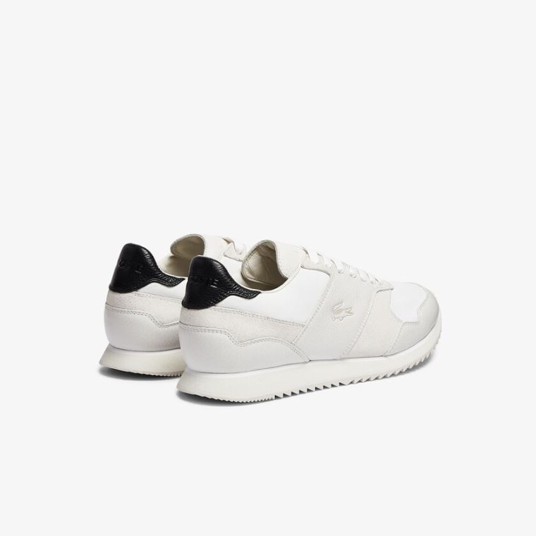 Lacoste Aesthet Luxe Læder Sneakers Hvide Sort | j1o5PuOq