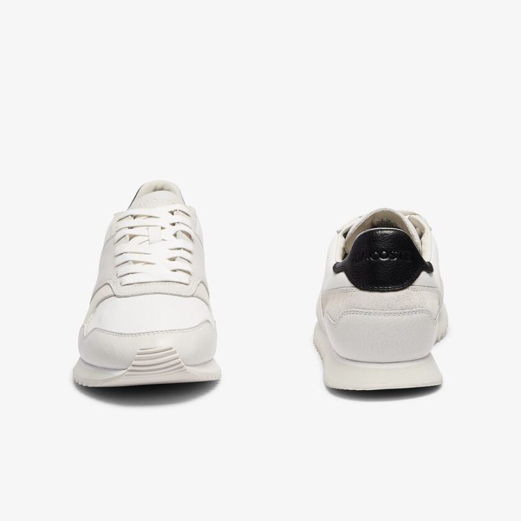 Lacoste Aesthet Luxe Læder Sneakers Hvide Sort | j1o5PuOq