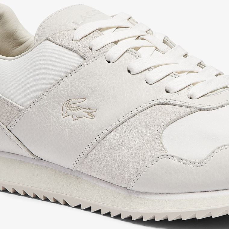 Lacoste Aesthet Luxe Læder Sneakers Hvide Sort | j1o5PuOq