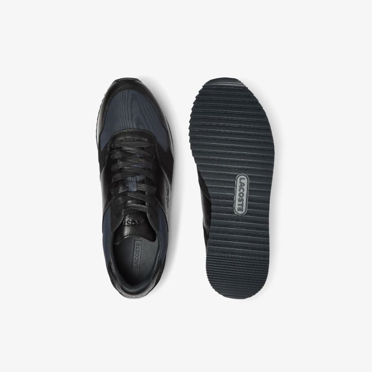 Lacoste Aesthet Luxe Læder Sneakers Sort | Lq2dEEeF