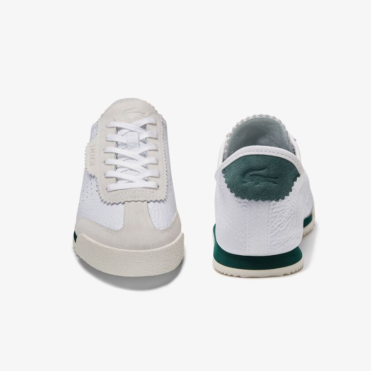 Lacoste Ascenta Læder and Ruskind Sneakers Hvide | zbVze2nI