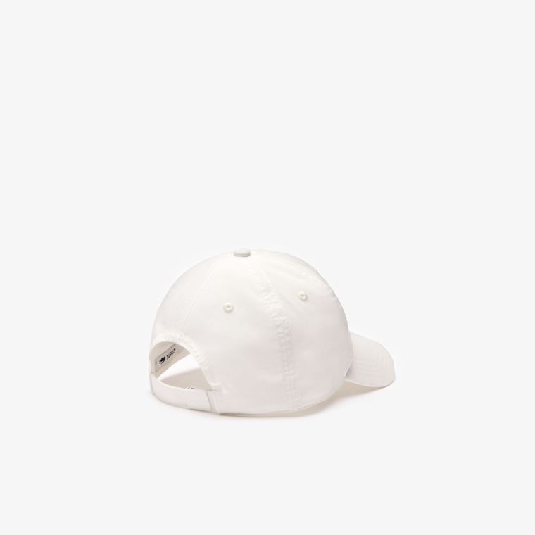 Lacoste Bomulds Poplin Logo Cap Hvide | vy2GPqWQ