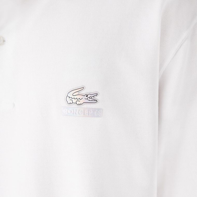 Lacoste CONCEPTS Collaboration Relaxed Polo Hvide | OlonDw5g