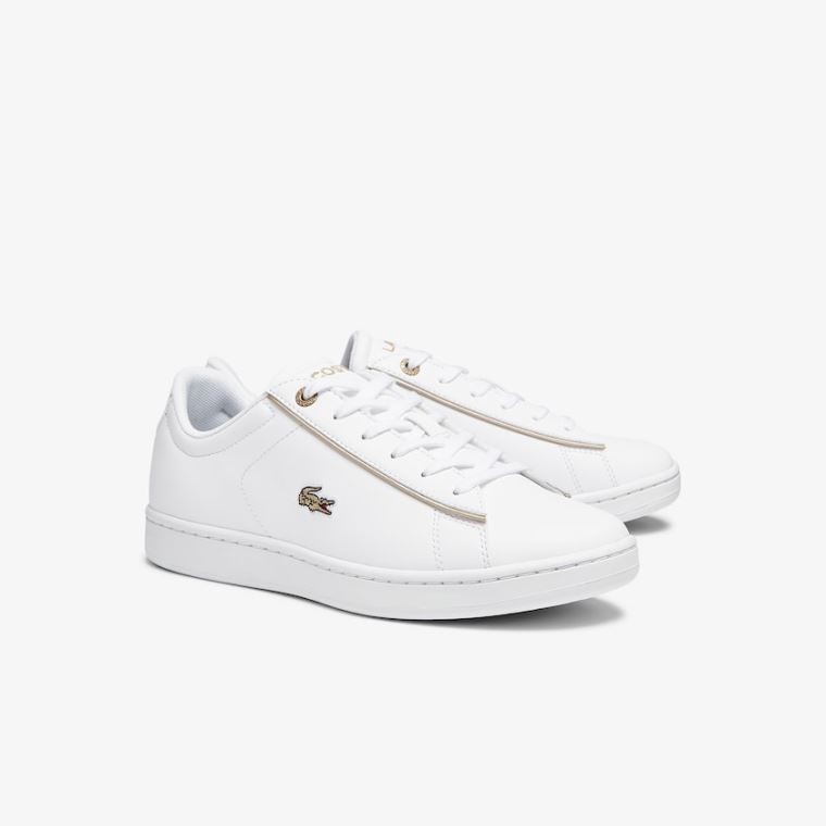 Lacoste Carnaby Evo Syntetisk Sneakers Hvide | G9yNqyHY