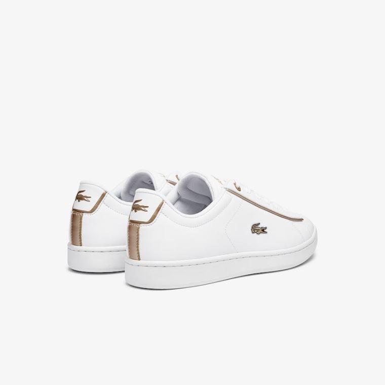 Lacoste Carnaby Evo Syntetisk Sneakers Hvide | G9yNqyHY