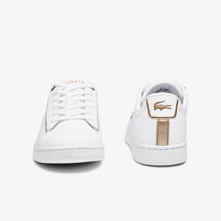 Lacoste Carnaby Evo Syntetisk Sneakers Hvide | G9yNqyHY