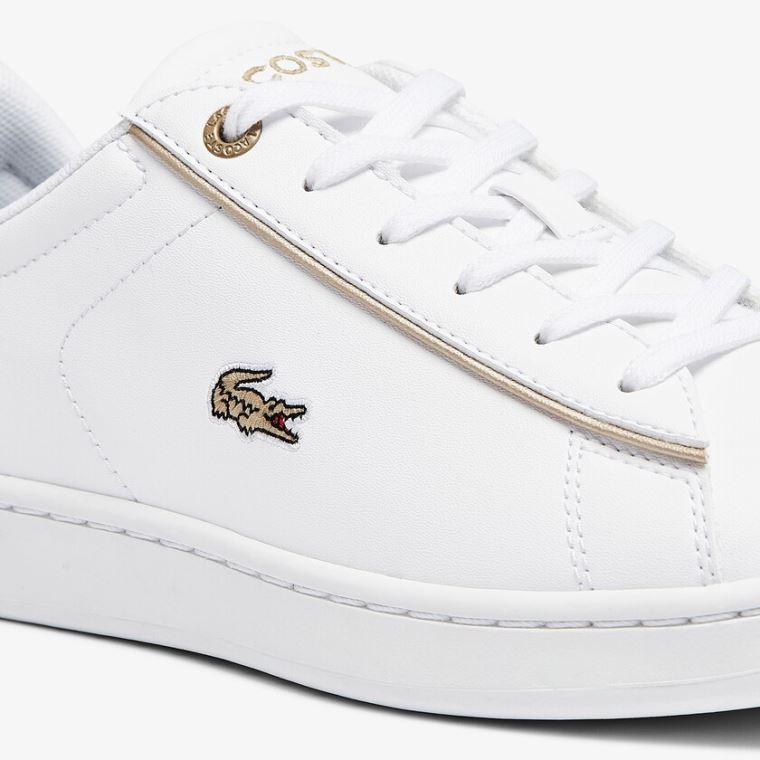 Lacoste Carnaby Evo Syntetisk Sneakers Hvide | G9yNqyHY