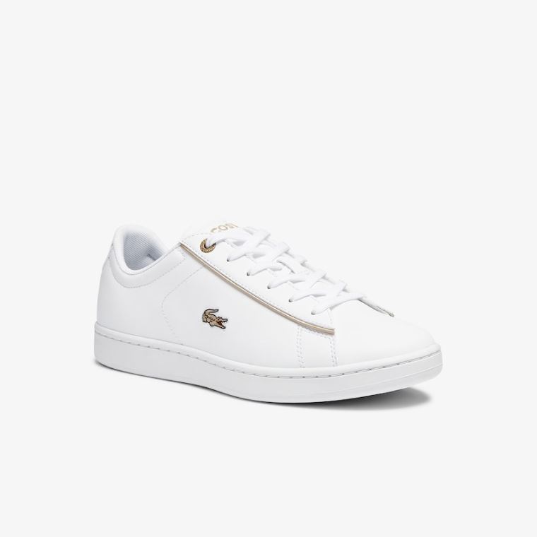 Lacoste Carnaby Evo Syntetisk Sneakers Hvide | G9yNqyHY