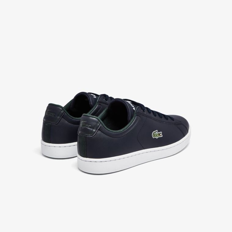 Lacoste Carnaby Evo Syntetisk Sneakers Mørkeblå Hvide | LNiALnGi