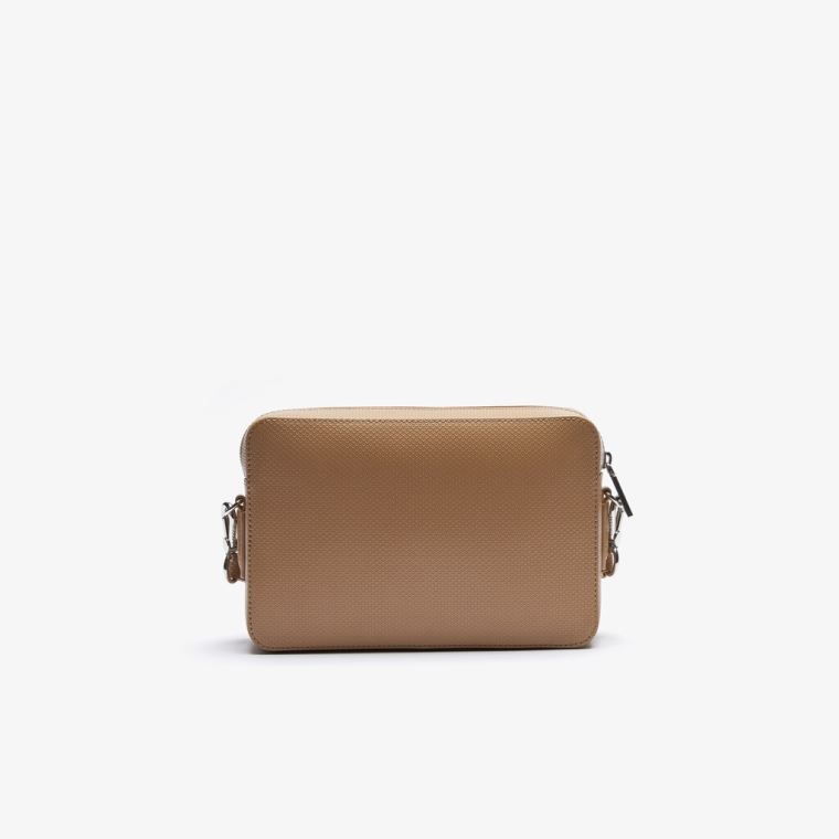 Lacoste Chantaco Detachable-Páskové Premium Piqué Læder Bag Khaki | SEwa8jHZ