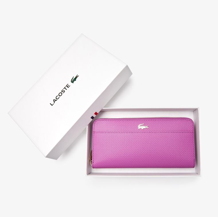 Lacoste Chantaco Læder 12 Card Wallet Lyserød | bxTjPBTs