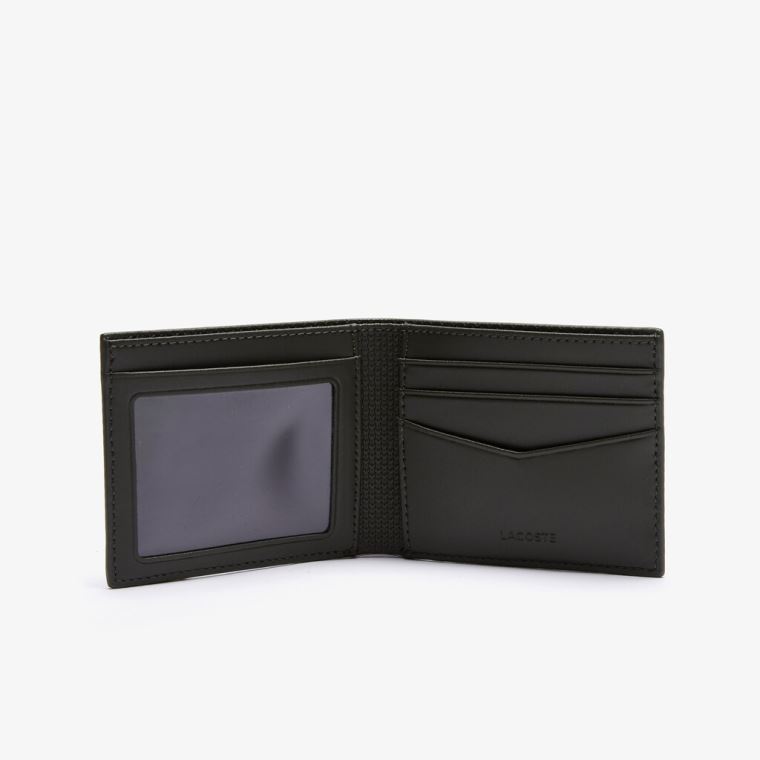 Lacoste Chantaco Small Graphic Piqué Læder Wallet Olivengrøn | e0m8NMWH