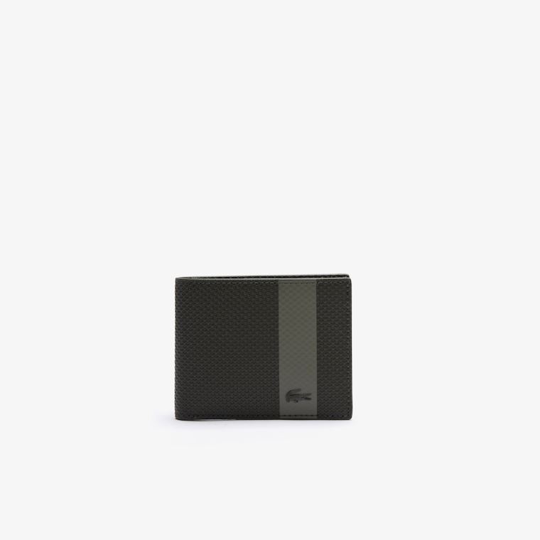 Lacoste Chantaco Small Graphic Piqué Læder Wallet Olivengrøn | e0m8NMWH