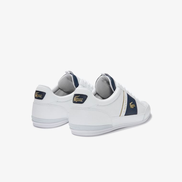 Lacoste Chaymon Læder and Carbon Fibre Sneakers Hvide Hvide | BaP2eADM