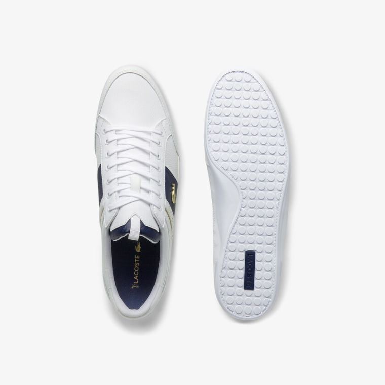 Lacoste Chaymon Læder and Carbon Fibre Sneakers Hvide Hvide | BaP2eADM