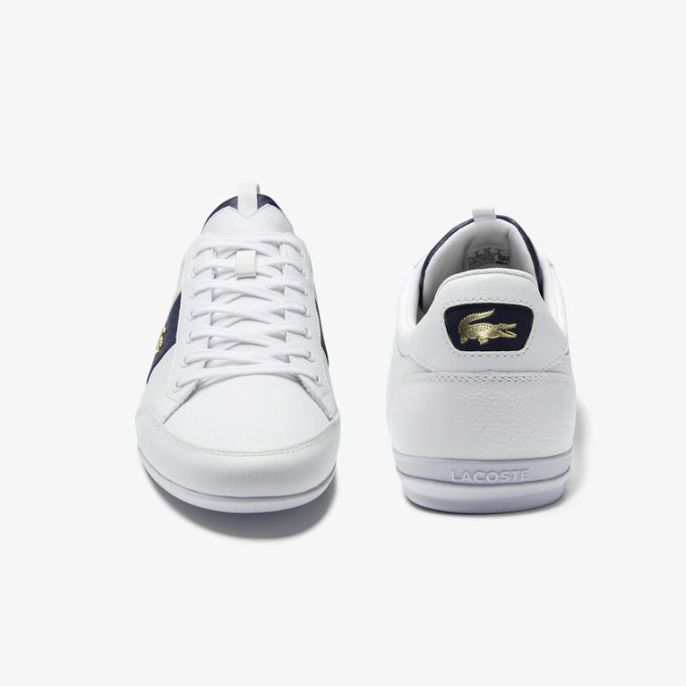 Lacoste Chaymon Læder and Carbon Fibre Sneakers Hvide Hvide | BaP2eADM