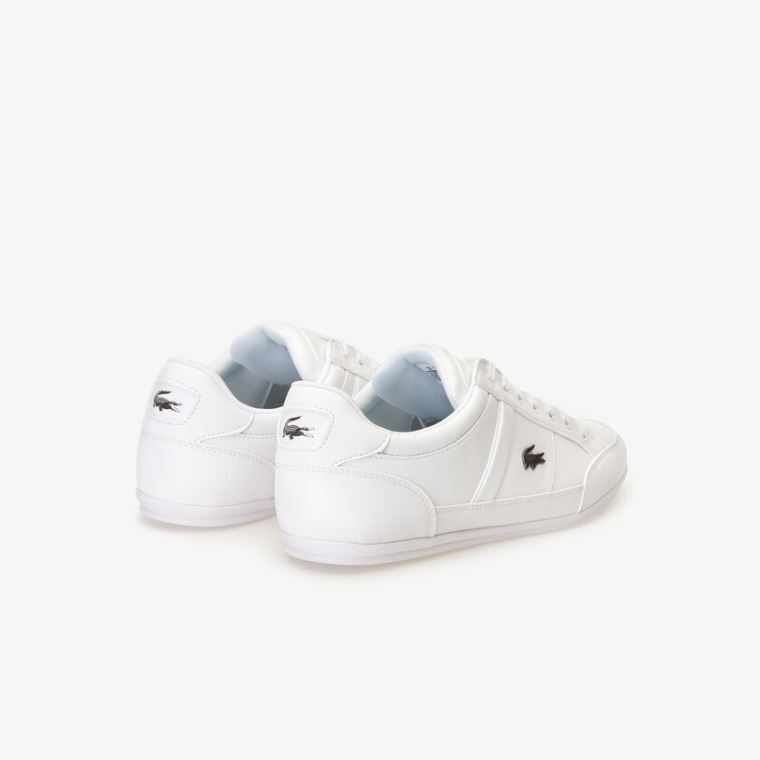 Lacoste Chaymon Nappa Læder Sneakers Hvide | PGlGEddQ