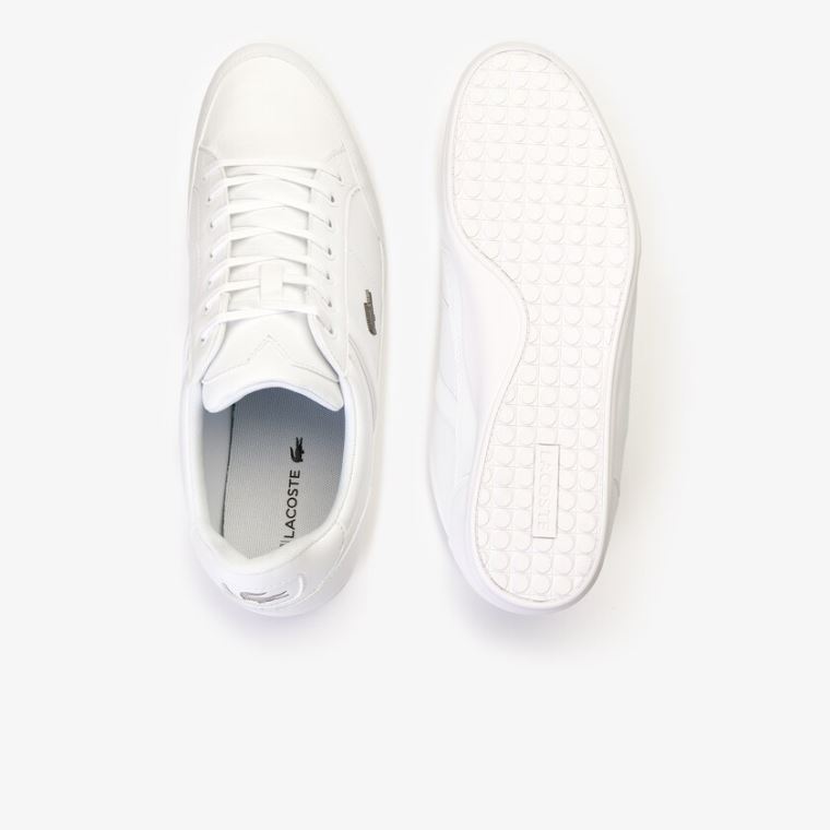 Lacoste Chaymon Nappa Læder Sneakers Hvide | PGlGEddQ