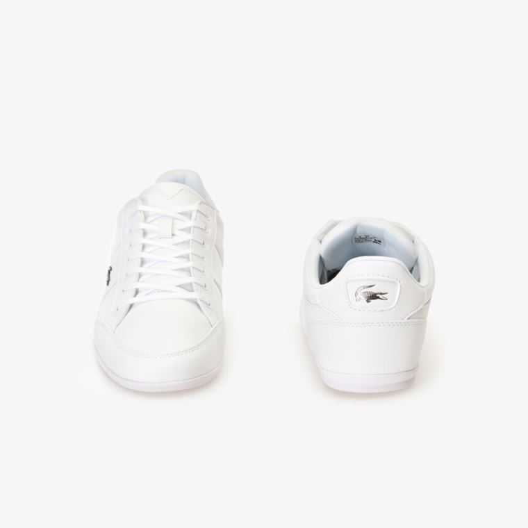 Lacoste Chaymon Nappa Læder Sneakers Hvide | PGlGEddQ