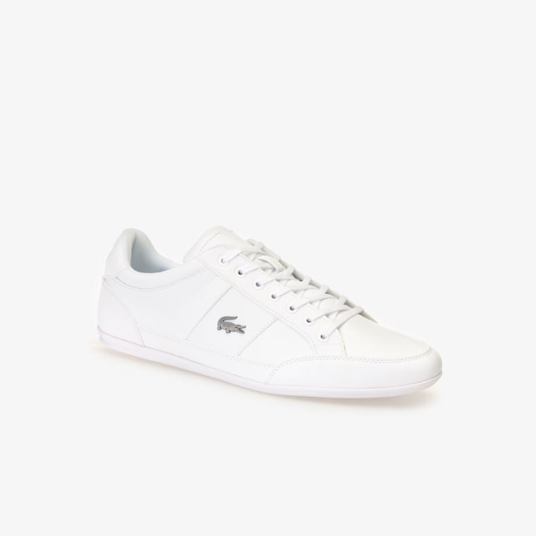 Lacoste Chaymon Nappa Læder Sneakers Hvide | PGlGEddQ