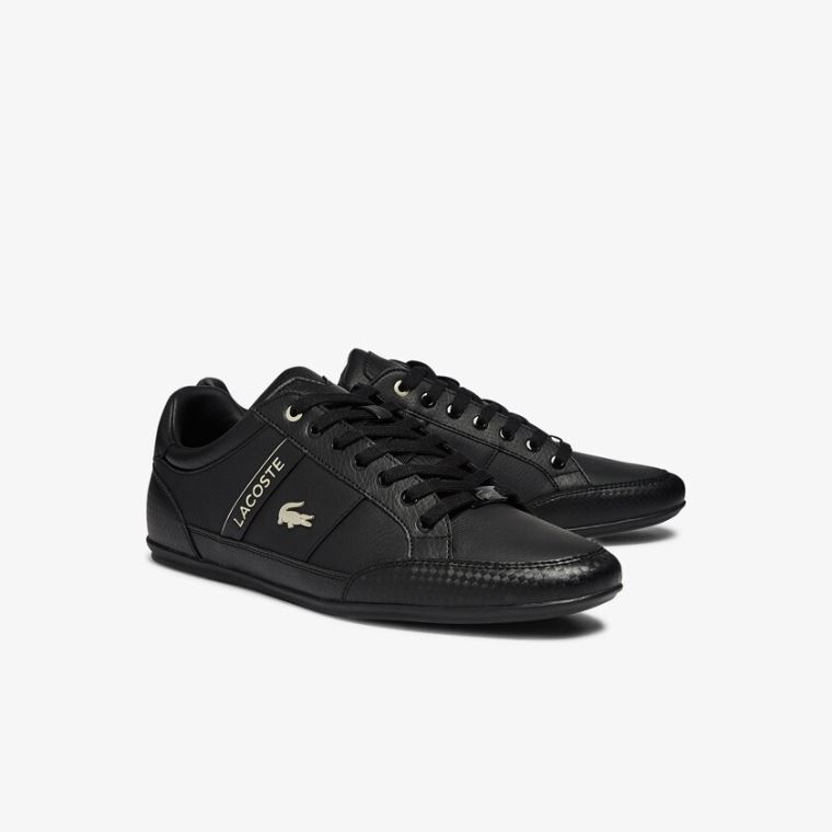 Lacoste Chaymon Syntetisk and Læder Sneakers Sort Sort | 1zFb55f7