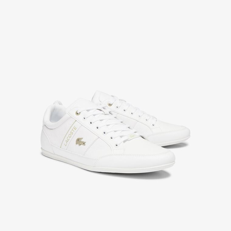 Lacoste Chaymon Syntetisk and Læder Sneakers Hvide Hvide | EDcxWpp1