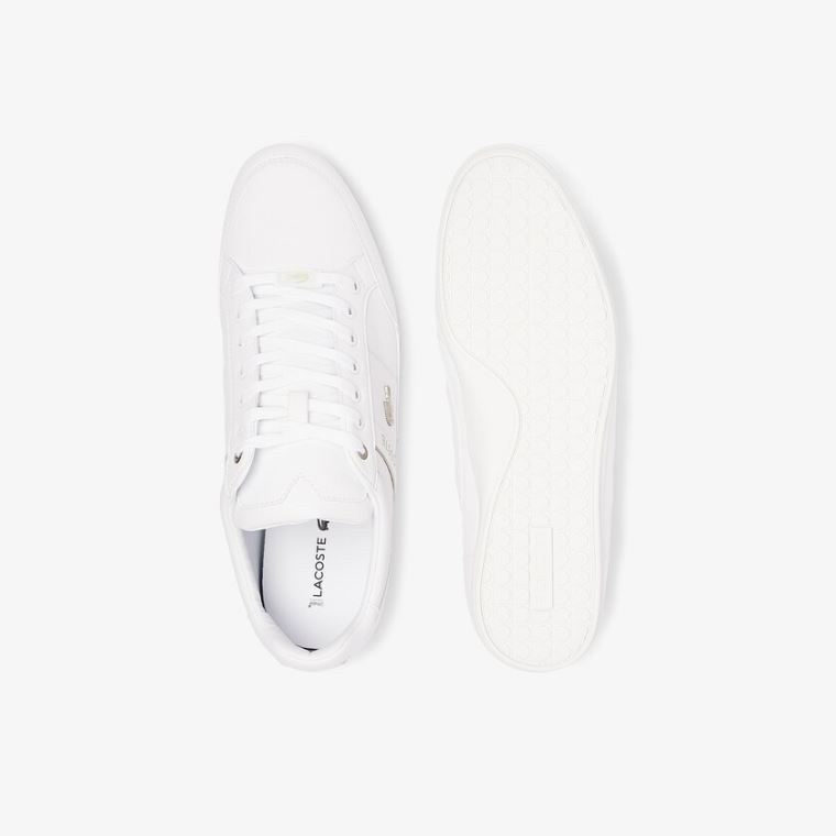 Lacoste Chaymon Syntetisk and Læder Sneakers Hvide Hvide | EDcxWpp1