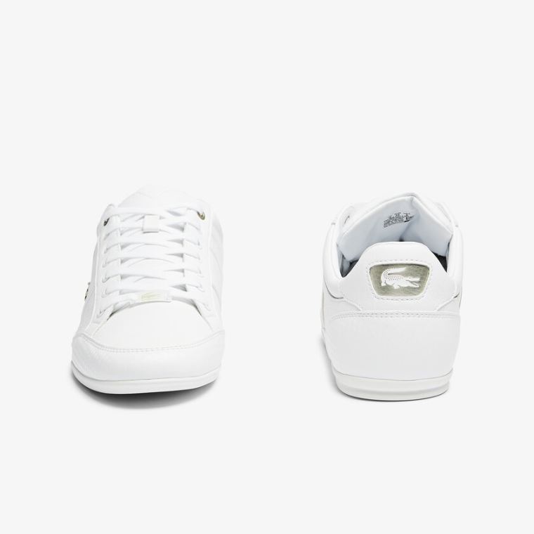 Lacoste Chaymon Syntetisk and Læder Sneakers Hvide Hvide | EDcxWpp1