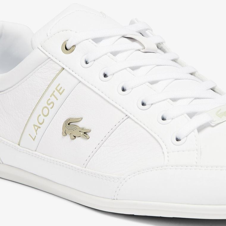 Lacoste Chaymon Syntetisk and Læder Sneakers Hvide Hvide | EDcxWpp1