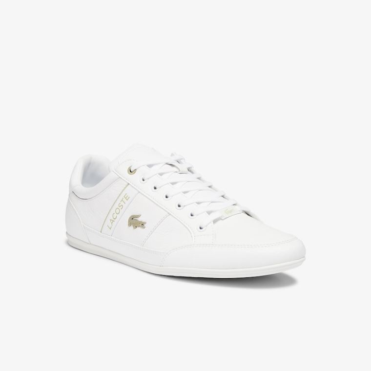 Lacoste Chaymon Syntetisk and Læder Sneakers Hvide Hvide | EDcxWpp1