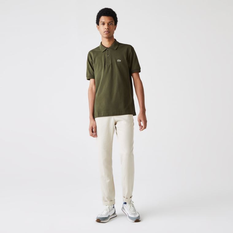 Lacoste Classic Fit L.12.12 Polo Shirt Khaki Grøn | XeRrOuGZ