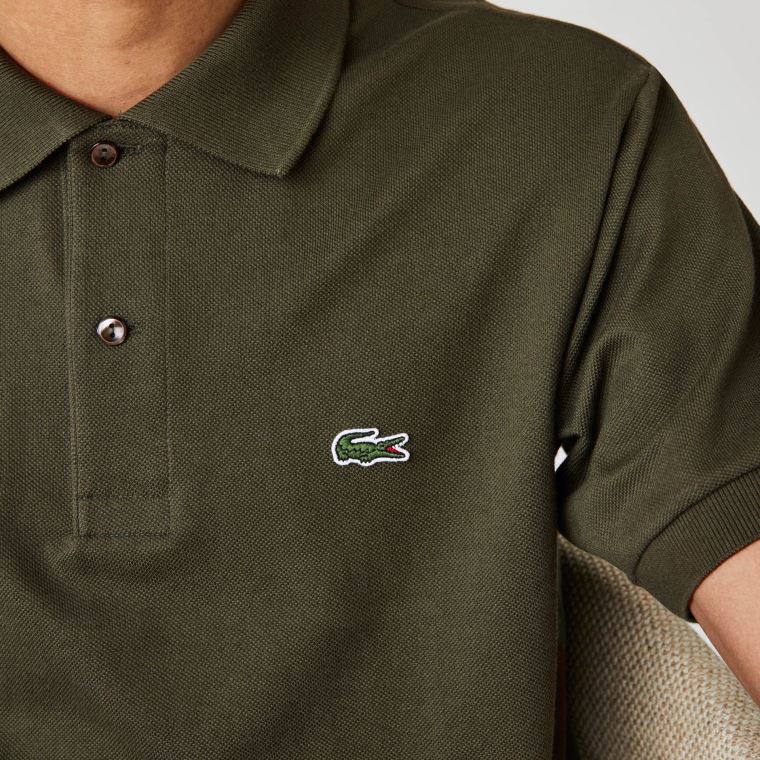 Lacoste Classic Fit L.12.12 Polo Shirt Khaki Grøn | XeRrOuGZ