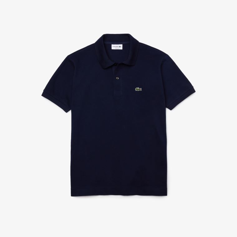 Lacoste Classic Fit L.12.12 Polo Shirt Mørkeblå Blå | 90qL0T7d