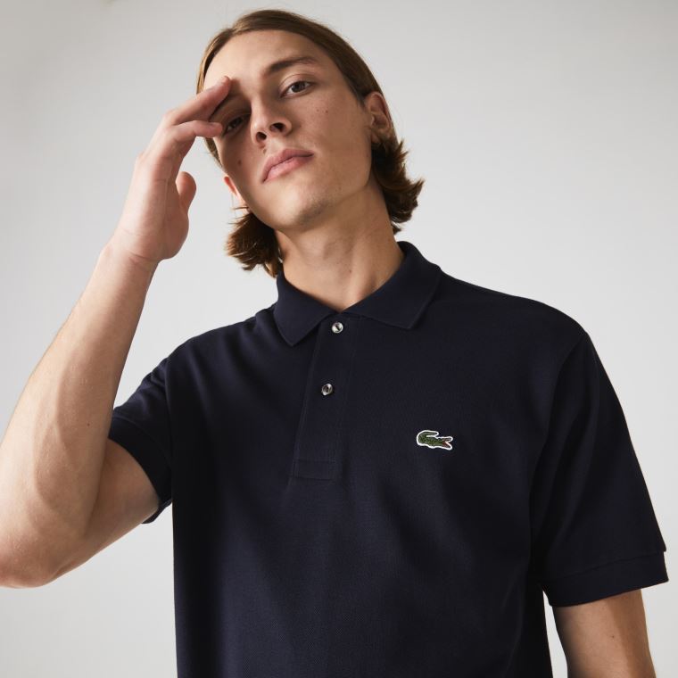 Lacoste Classic Fit L.12.12 Polo Shirt Mørkeblå Blå | OrLgEtxT