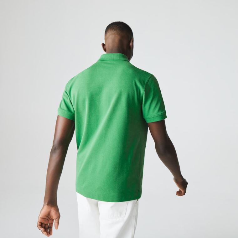 Lacoste Classic Fit Organic Bomulds Piqué Polo Grøn | 64YBrm2L