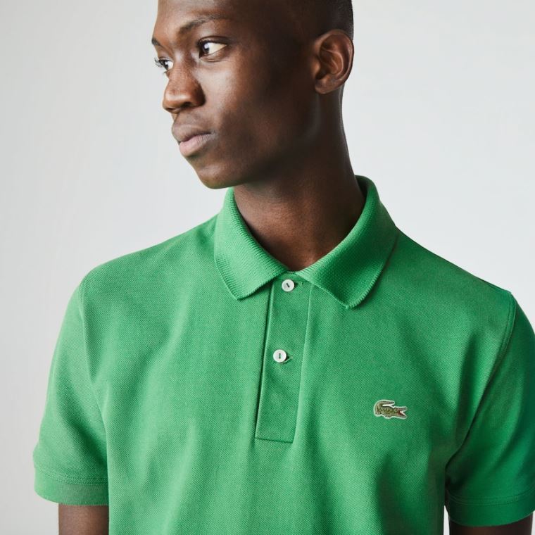 Lacoste Classic Fit Organic Bomulds Piqué Polo Grøn | 64YBrm2L