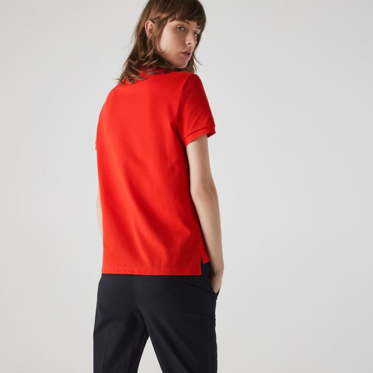 Lacoste Classic Fit Soft Bomulds Petit Piqué Polo Rød | 67SVdSHq