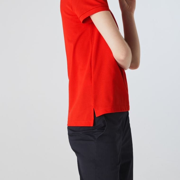 Lacoste Classic Fit Soft Bomulds Petit Piqué Polo Rød | 67SVdSHq