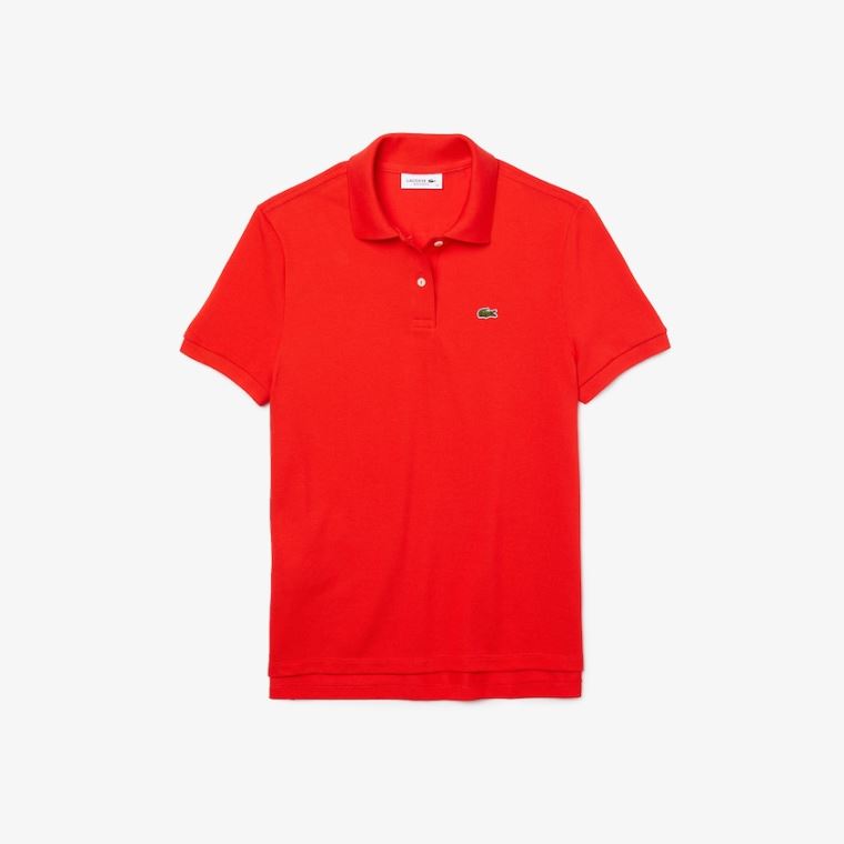 Lacoste Classic Fit Soft Bomulds Petit Piqué Polo Rød | 67SVdSHq