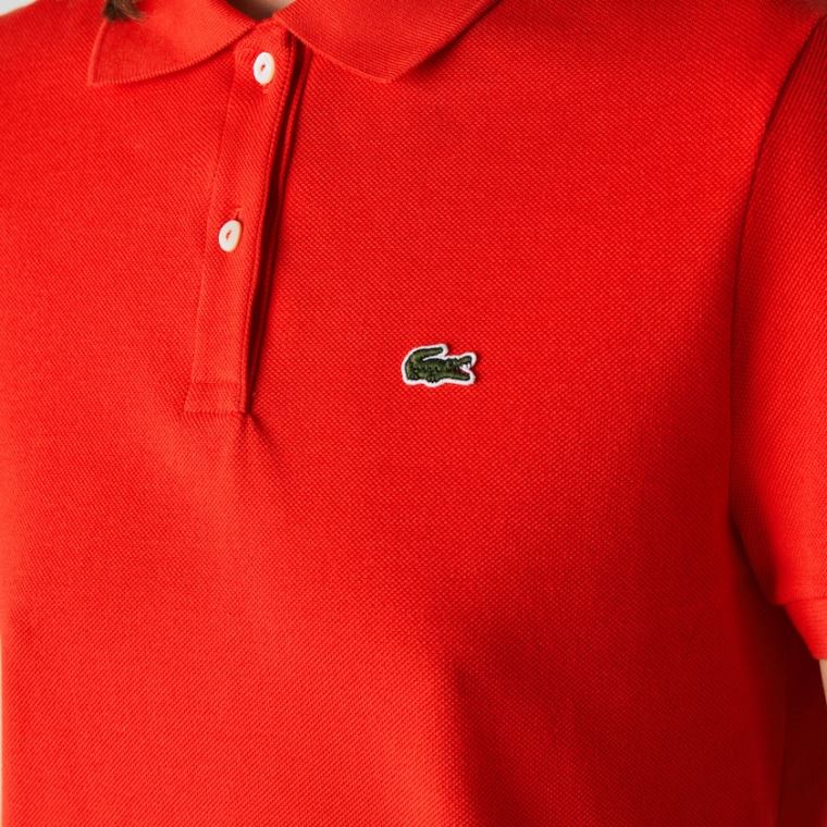 Lacoste Classic Fit Soft Bomulds Petit Piqué Polo Rød | 67SVdSHq