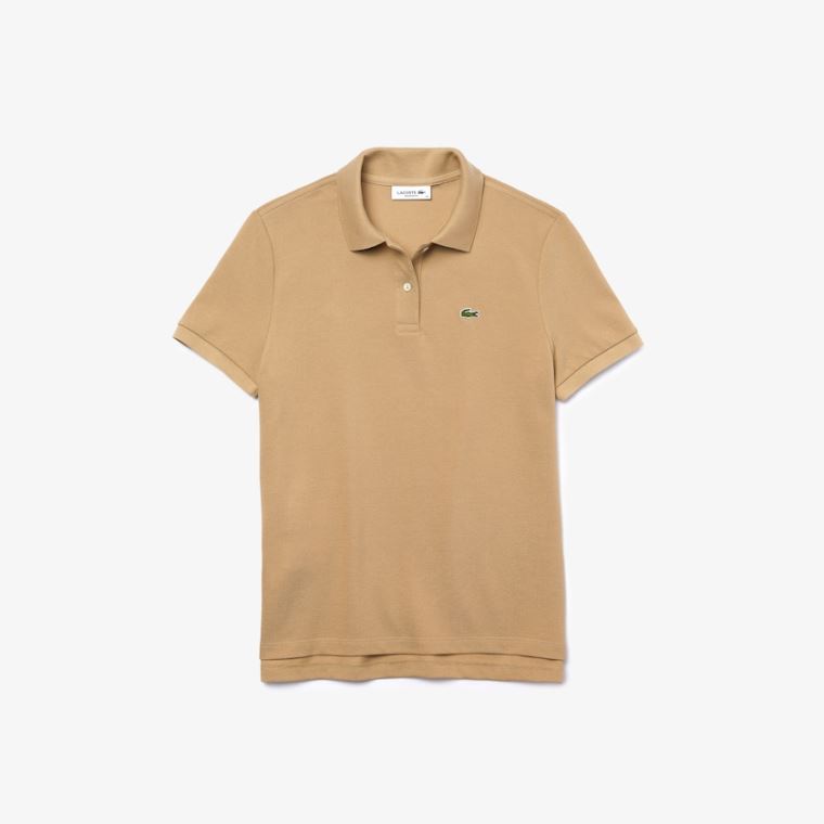 Lacoste Classic Fit Soft Bomulds Petit Piqué Polo Beige | 9aNarSzg