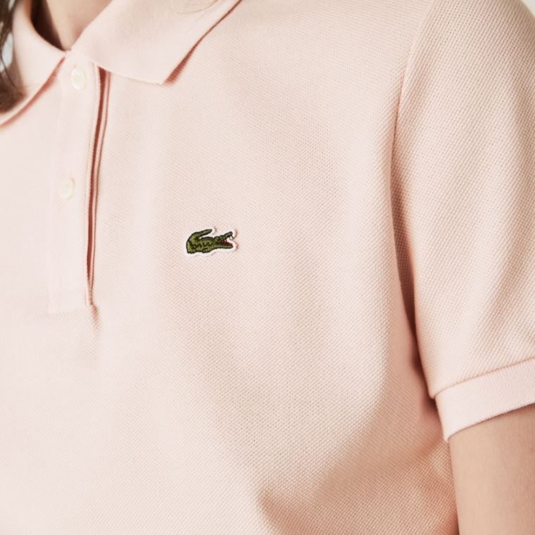 Lacoste Classic Fit Soft Bomulds Petit Piqué Polo Lyselyserød | QAgCqh1Q