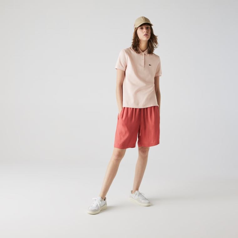 Lacoste Classic Fit Soft Bomulds Petit Piqué Polo Lyselyserød | QAgCqh1Q