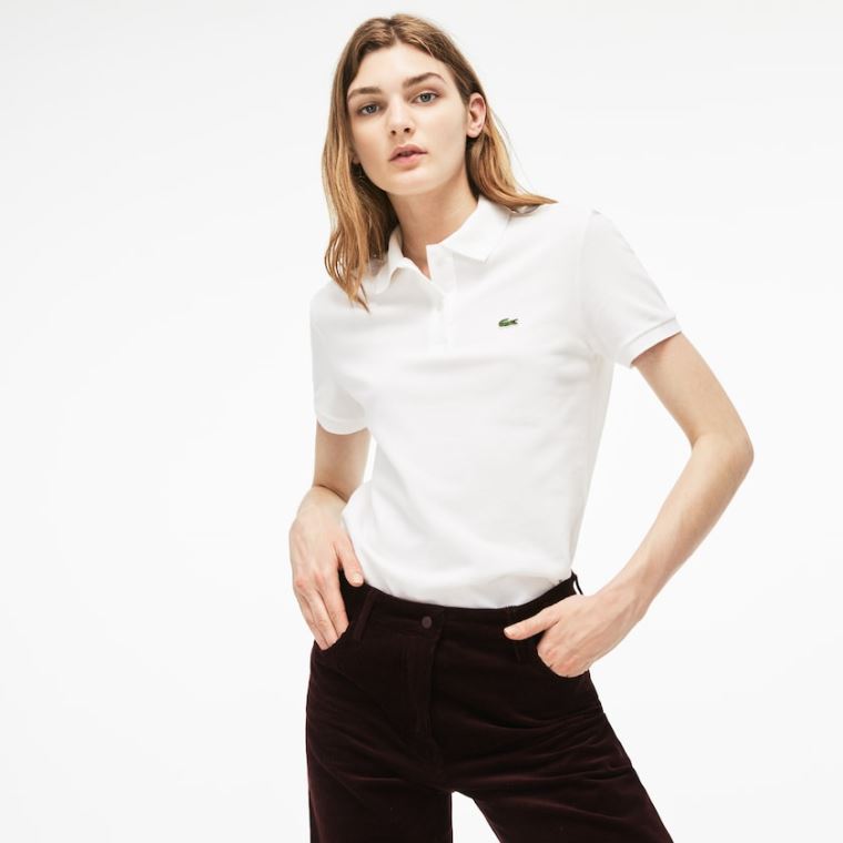 Lacoste Classic Fit Soft Bomulds Petit Piqué Polo Hvide | S9ODCAhF