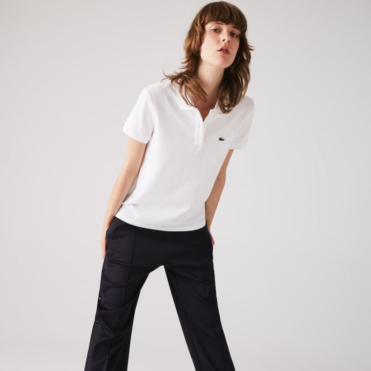 Lacoste Classic Fit Soft Bomulds Petit Piqué Polo Hvide | S9ODCAhF