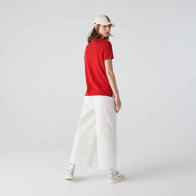 Lacoste Classic Fit Soft Bomulds Petit Piqué Polo Rød | jX77sIEJ